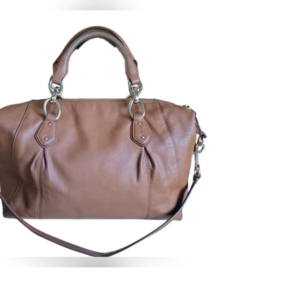 Coach Colette Leather Satchel F33806  Warm Brown EUC - Picture 5 of 15
